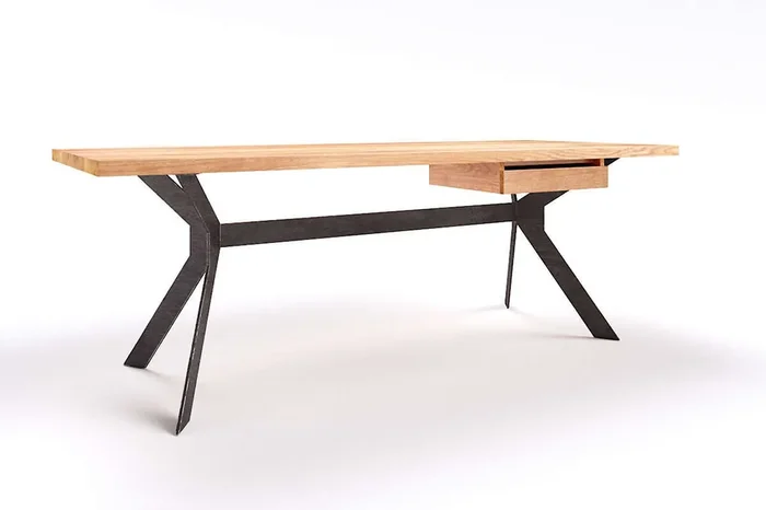 Eiche Bürotisch nach Maß Slimo