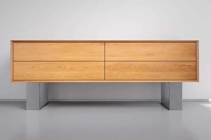 Eiche Lowboard massiv nach Maß Serie X-Line