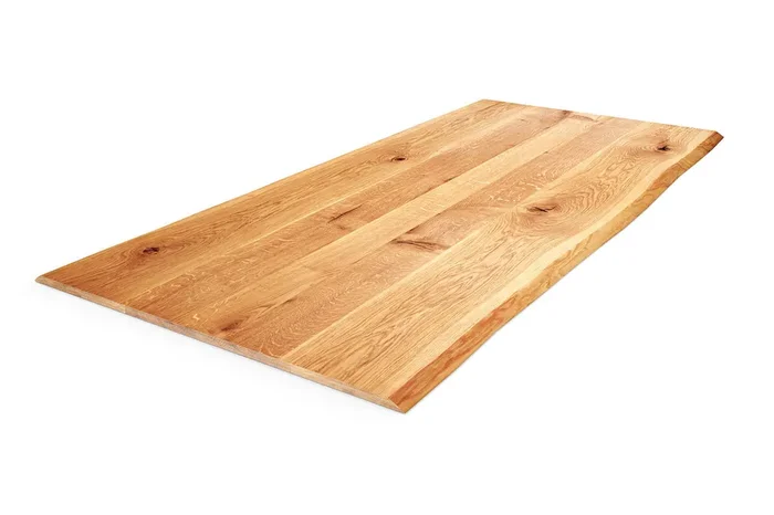 Eiche Tischplatte Baumkante 2cm Ast
