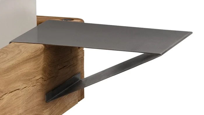 Einhängenachtkommode aus Metall, 2er-Set