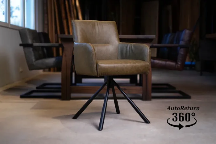 Esszimmerstuhl drehbar mit Armlehne Olive Ben