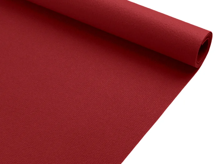 Event- und Messeteppich Rips DUBLIN – Dunkelrot – 2,00m x 14,00m