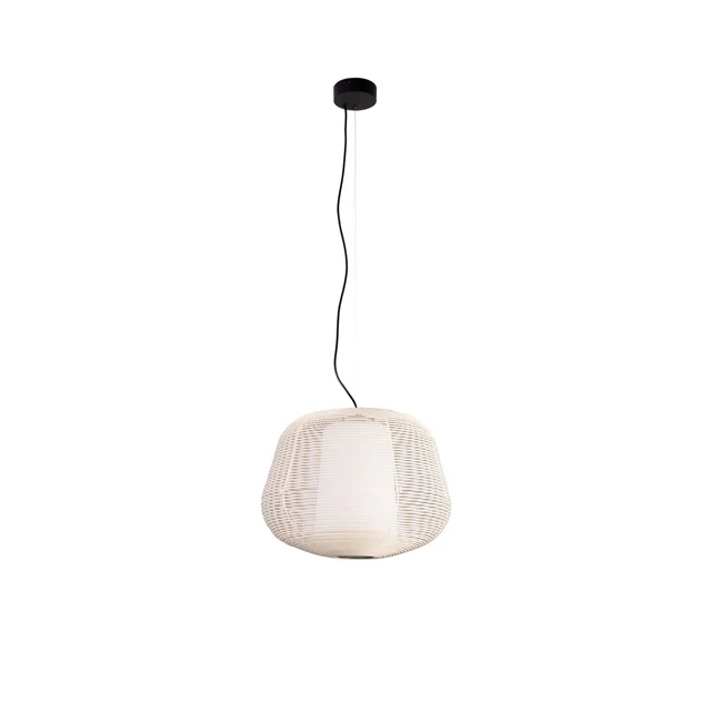 Faro NARA Outdoor Pendelleuchte Beige/ Opalweiß