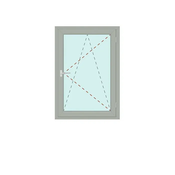 Fenster einflügelig Dreh/Kipp rechts – IDEAL 5000