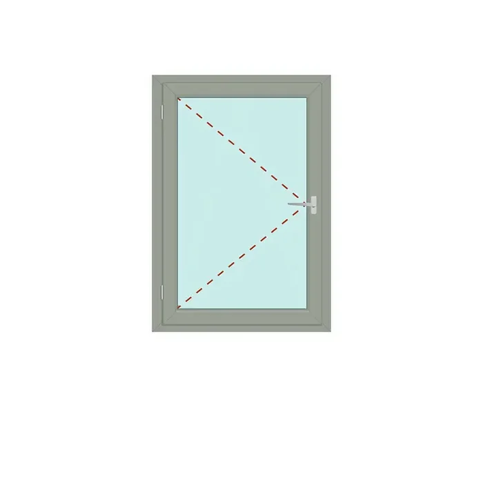 Fenster einflügelig Dreh links – S 8000