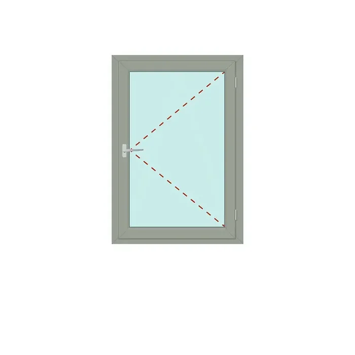 Fenster einflügelig Dreh rechts – IDEAL 4000