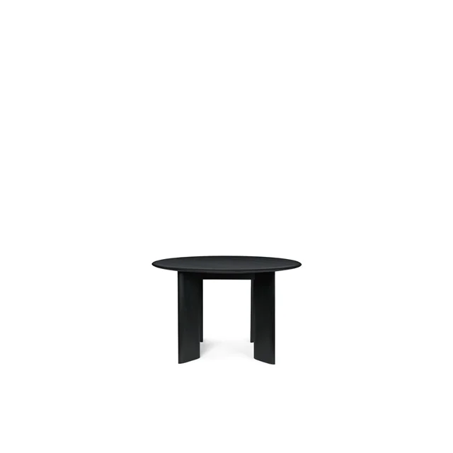 Ferm Living Bevel Runder Esstisch Ø117 Schwarz/Buche