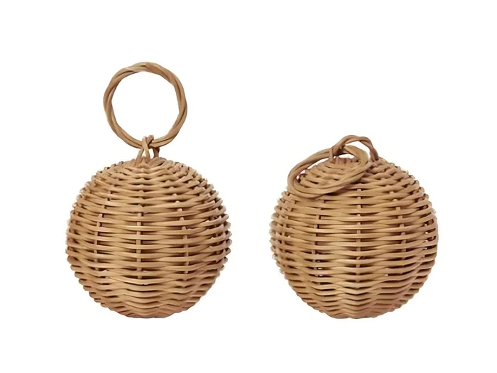 Ferm Living Braided Baubles – 2er-Set