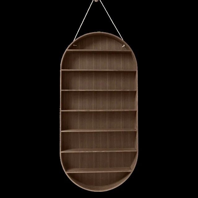 Ferm Living Dorm Ovales Regal Aus Geräucherter Eiche