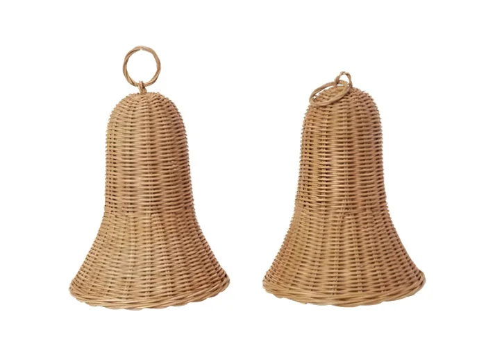 Ferm Living Geflochtene Glocken – 2er-Set