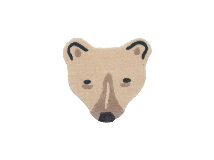 Ferm Living Steppdecke mit Eisbärenkopf