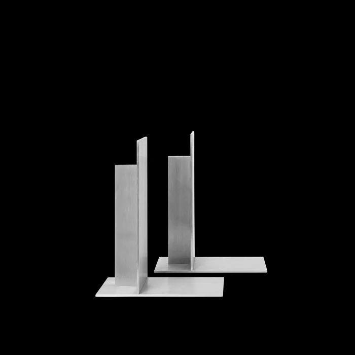 Ferm Living Storage Buchstützen 2er-Set Aluminium