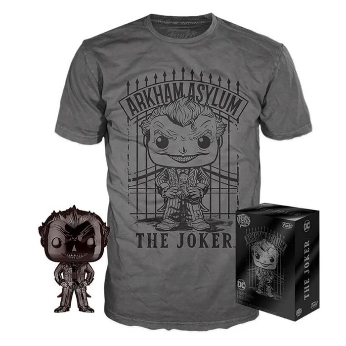 Figurine Funko POP & T-shirt DC Comics The Joker Exclusive [Größe S]