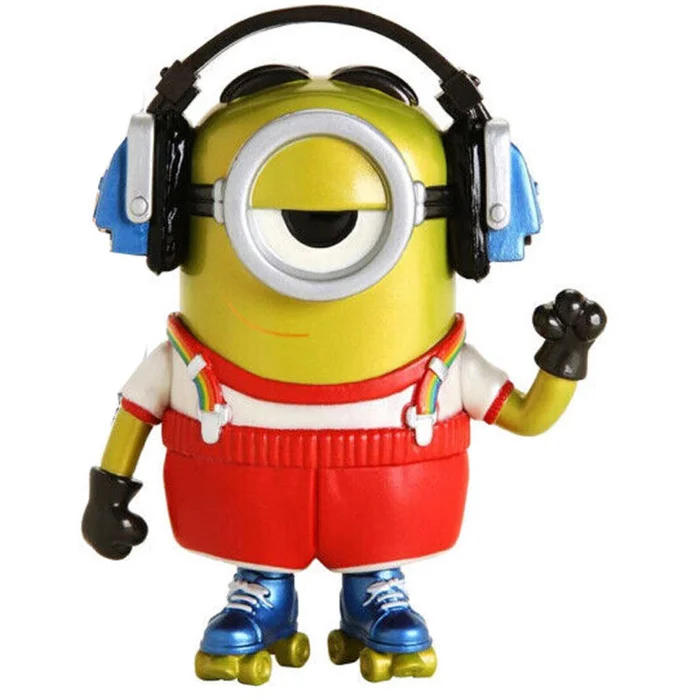 Figurine Funko POP & T-shirt Minions Roller Skating Stuart Metallic Exclusive [Größe S]