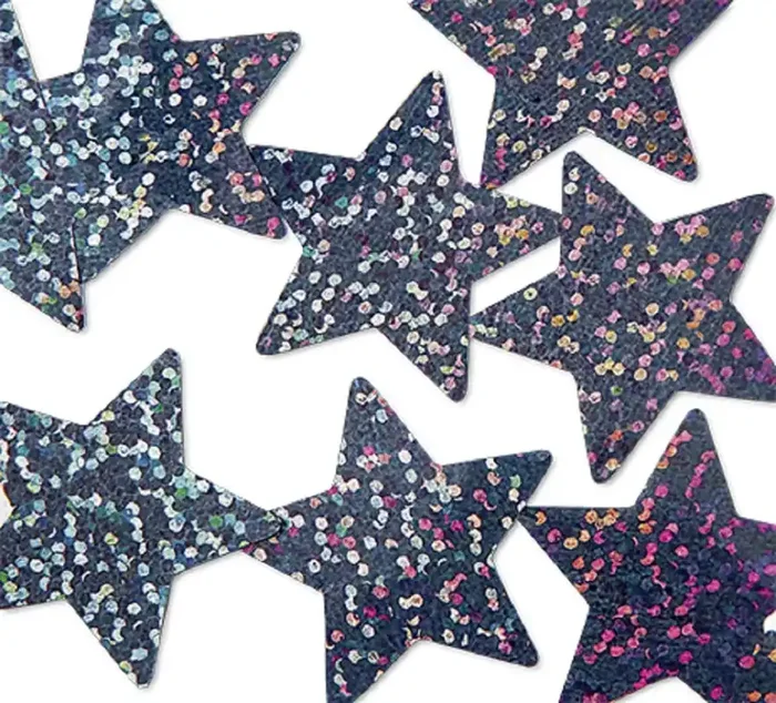 Folienkonfetti Rund 1cm Schwarz (15g)