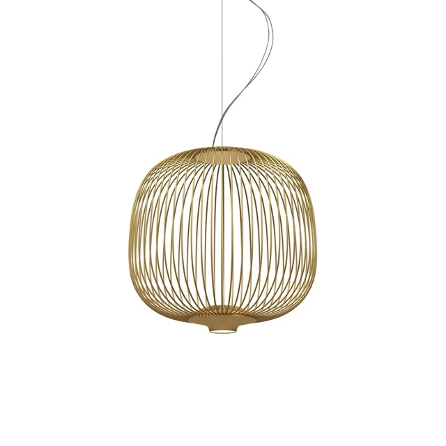 Foscarini Spokes 2 Piccola Pendelleuchte mit Dimmer Gold