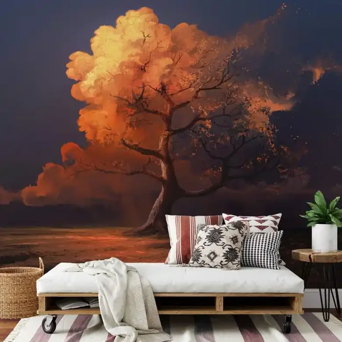 Fototapete aerroscape – Später Herbst