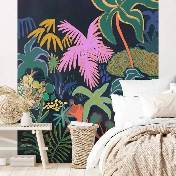 Fototapete Arty Guava – Exotik im Dunkeln der Nacht