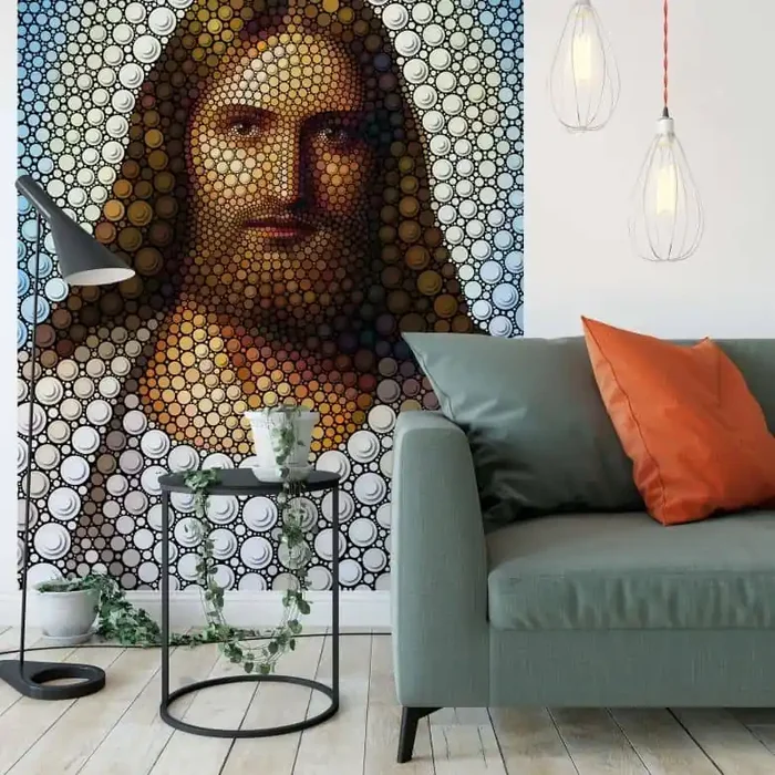 Fototapete Ben Heine – Circlism Jesus Christus