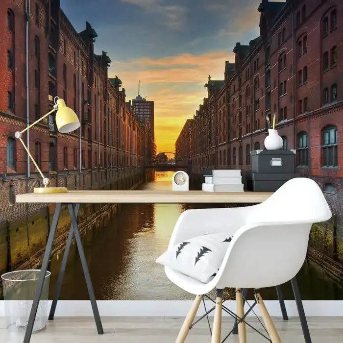 Fototapete Hamburger Fleet