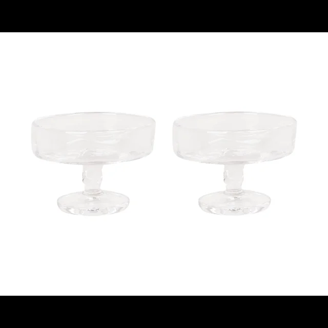 Frama 0405 Stielglas 2er Set Breit 100ml Klar