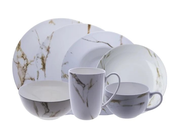 Geminiano Cozzi Venezia 1765 Marmo Geschirr Kollektion