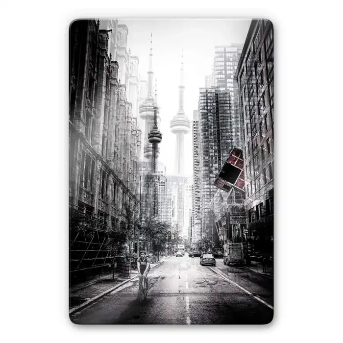 Glasbild Chiriaco – Straßen in Toronto