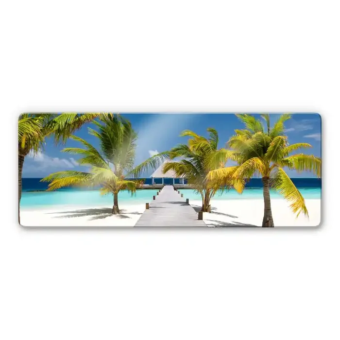 Glasbild Der Weg ins Paradies – Panorama