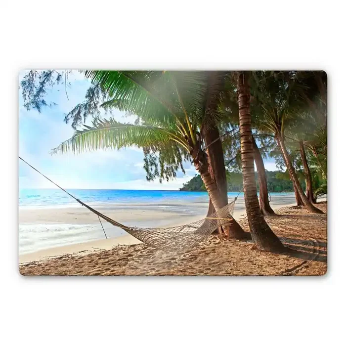 Glasbild Hängematte