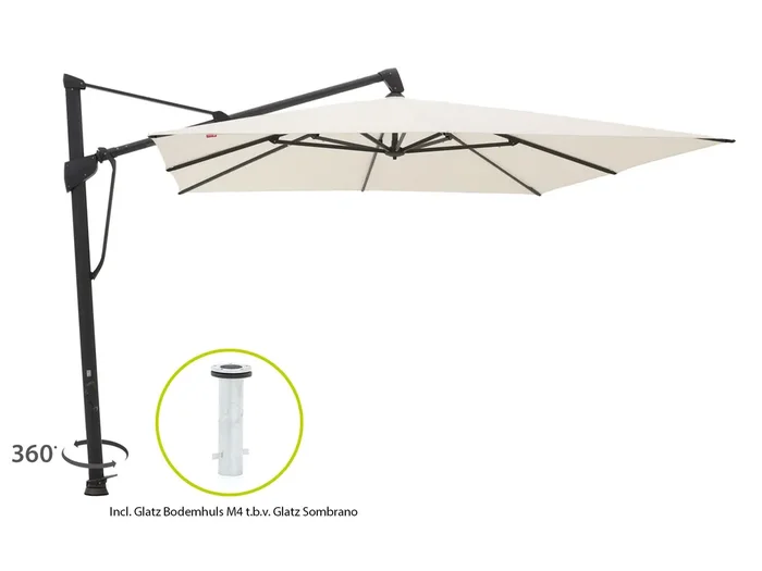 Glatz Sombrano S+ Easy Ampelschirm 400×300 cm