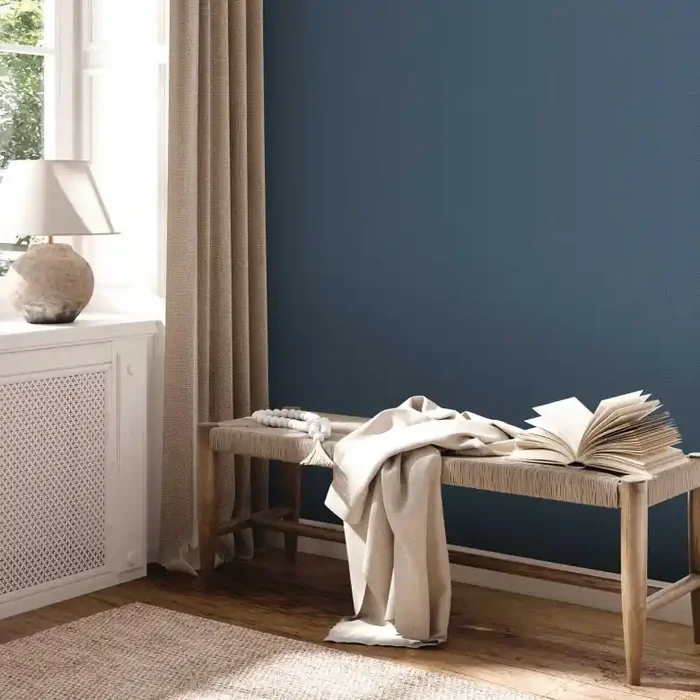 Grafik-Tapete Blau – Moderne Strukturtapete Wohnzimmer – Vliestapete Schlafzimmer Küche