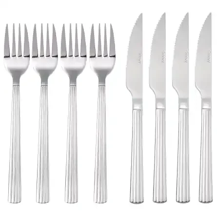 Groovy Steakbesteck, 8 stücke