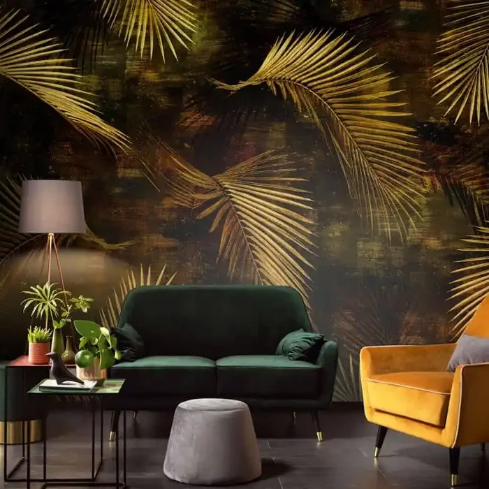 Guido Maria Kretschmer Fototapete Art Edition Glossy Palms gold