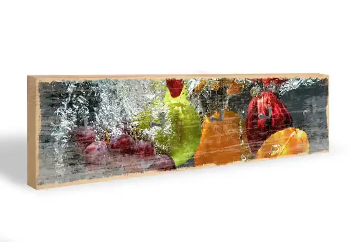 Hakenleiste Erfrischendes Obst + 5 Haken