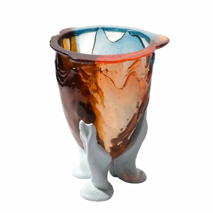 Harzvase AMAZONIA Ruby Light Blue von Gaetano Pesce für Fish Design
