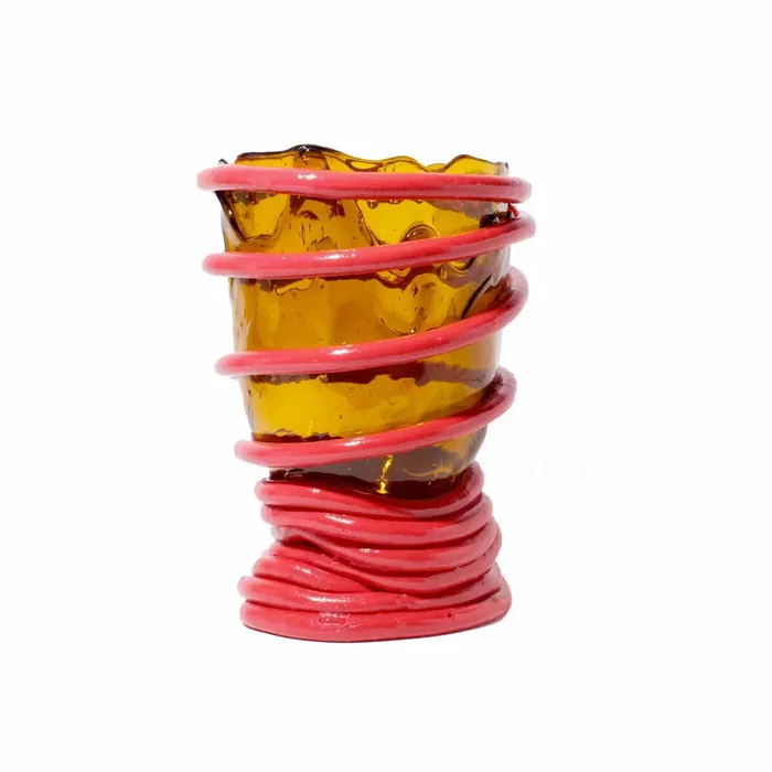 Harzvase POMPITU I Amber von Gaetano Pesce für Fish Design – S – H 19 x Ø 10,5