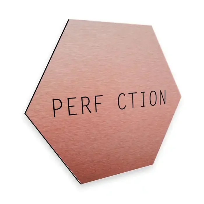 Hexagon – Alu-Dibond-Kupfereffekt Nordic Creators – Perfection