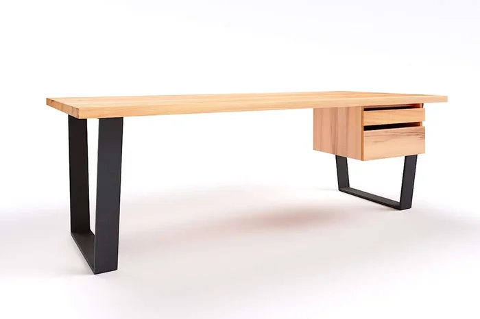 Holz Schreibtisch Anan Wildbuche