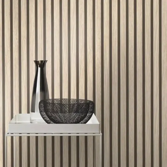 Holzoptiktapete, Holzpaneeltapete Factory V grau