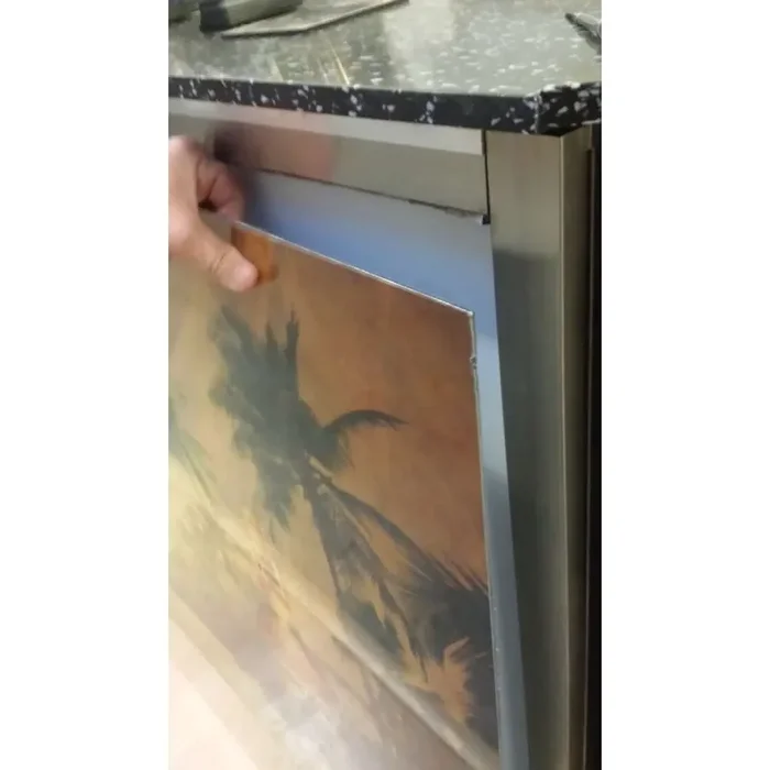 Inlet-Platten für GDW Theken Schwarz Theke 1250