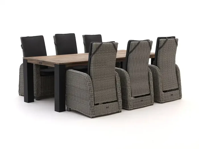 Intenso Umbria/ROUGH-X 240 cm Gartenmöbel-Set 7-teilig verstellbar