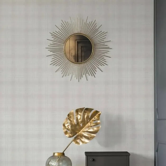 Karotapete creme beige – Vliestapete Landhaus A.S. Création – matt und leicht strukturiert