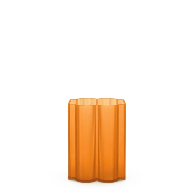 Kartell Okra Vase Niedrig Orange