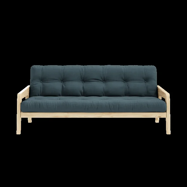 Karup Design Grab Sofa mit 5-Lagen-Matratze, Petrolblau/Roh