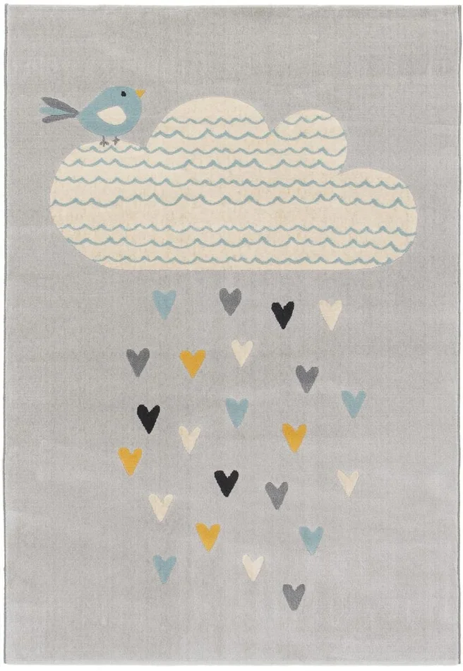 Kinderteppich COCOON – Herzregen – 120x170cm
