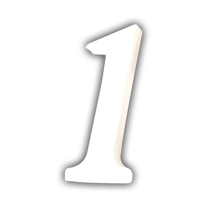 Klebezahl 1 Décopatch [Größe 1,5×4,5×12 cm]