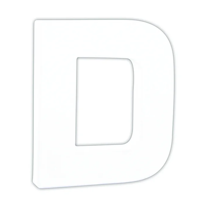 Kleine Buchstaben D Aufkleber Décopatch [Größe 1,5×10,5×12 cm]