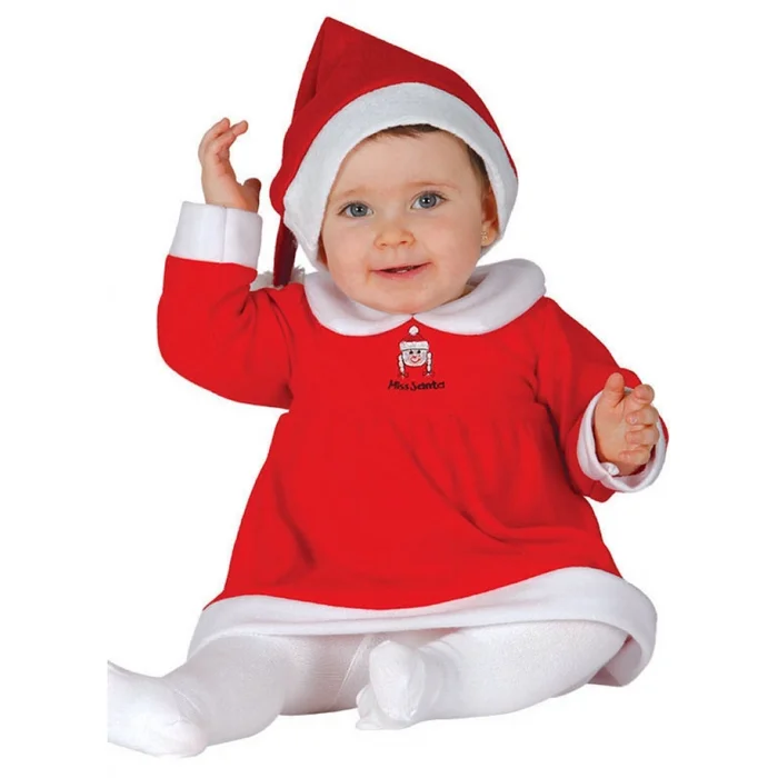 Kostüm Weihnachtsmutter Mütze mit Kleid Genérico [Größe 6/12 Monate]