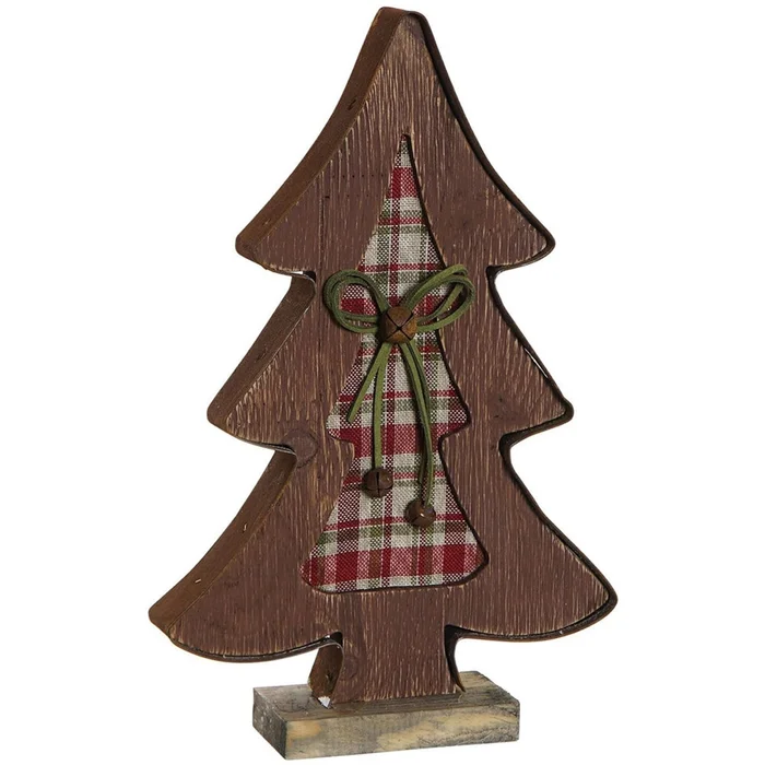Kreative Aktivitäten Weihnachtsbaum Holz und Metall Rahmen Genérico [Größe 19x30x5 cm]