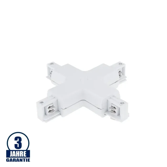 Kreuz-Verbinder für 3Ph. Stromschiene Professional Weiß